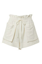 Brigitte Paperbag Cotton Shorts